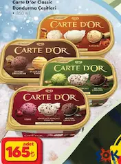 CARTE D'OR CLASSİC DONDURMA ÇEŞİTLERİ 850 ML